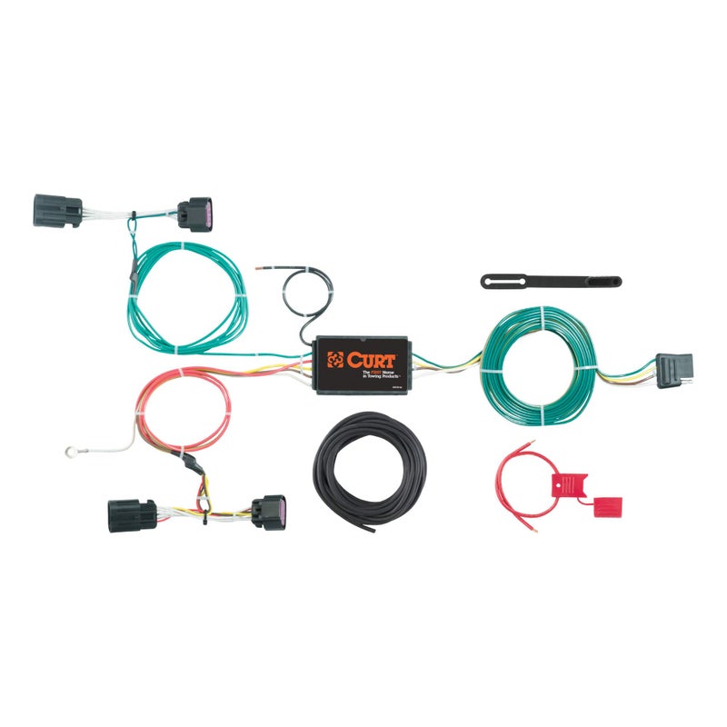 CURT 56270 VehicleSide Custom 4Pin Trailer Wiring Harness Fits Select Ram ProMaster City