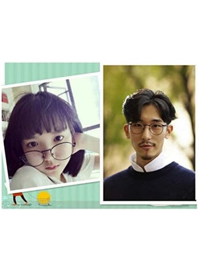 Classic Round Eyeglasses - Lightweight Metal Frame - Image 2
