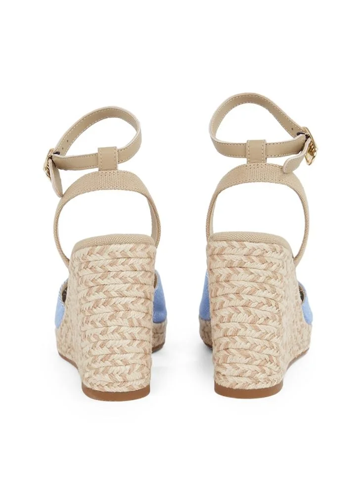 TOMMY HILFIGER CHAMBRAY HIGH WEDGE ESPADRILLES