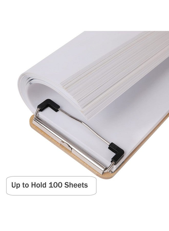 لوحات كتابة صغيرة مقاس A6، ألواح خشبية صغيرة للمكتب، لوحات كتابة صغيرة بحجم الفاتورة، لوحات كليب للمطاعم (مجموعة من 6) - Image 5