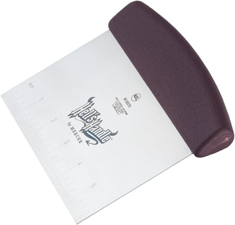 Mercer Culinary Hell's Handle Bench Scraper, 3.5 Inch x 6 Inch - Image 3