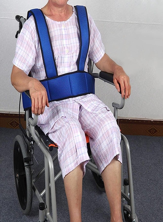 Ndola Wheelchair Seat Belt Torso Support Vest for Patient, Elderly & Disabled, Adjustable Full Body Harness Prevent Tilting or Falling & Keep User Upright, 1 Pack - Image 1