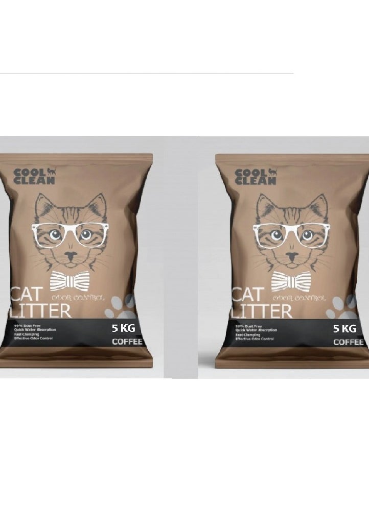 Pack of 2PC Clumping Cat Litter with Coffee 5KG - pzsku/ZF2A092B1182B36CC2E95Z/45/_/1717583554/369fa83b-b159-4f0e-a1d1-16f4987e3d87