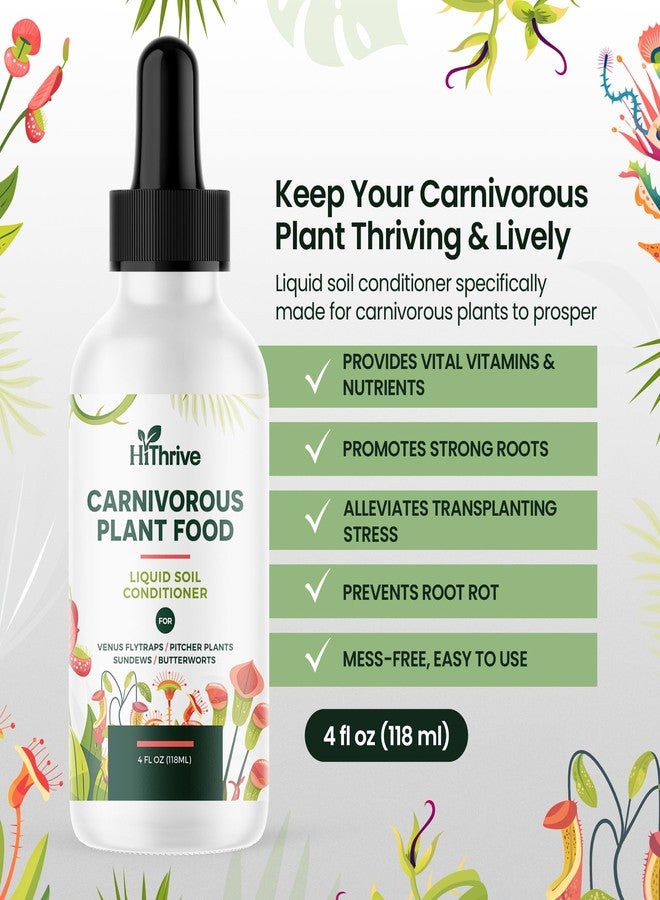 HiThrive 4oz Carnivorous Plant Food & Venus Fly Trap Food - Feeds up to 500 Times, Tropical Plant Fertilizer for Carnivorous Plants, Premium Liquid Fertilizer & Feeding Supplement for Consistent Growth - Image 2