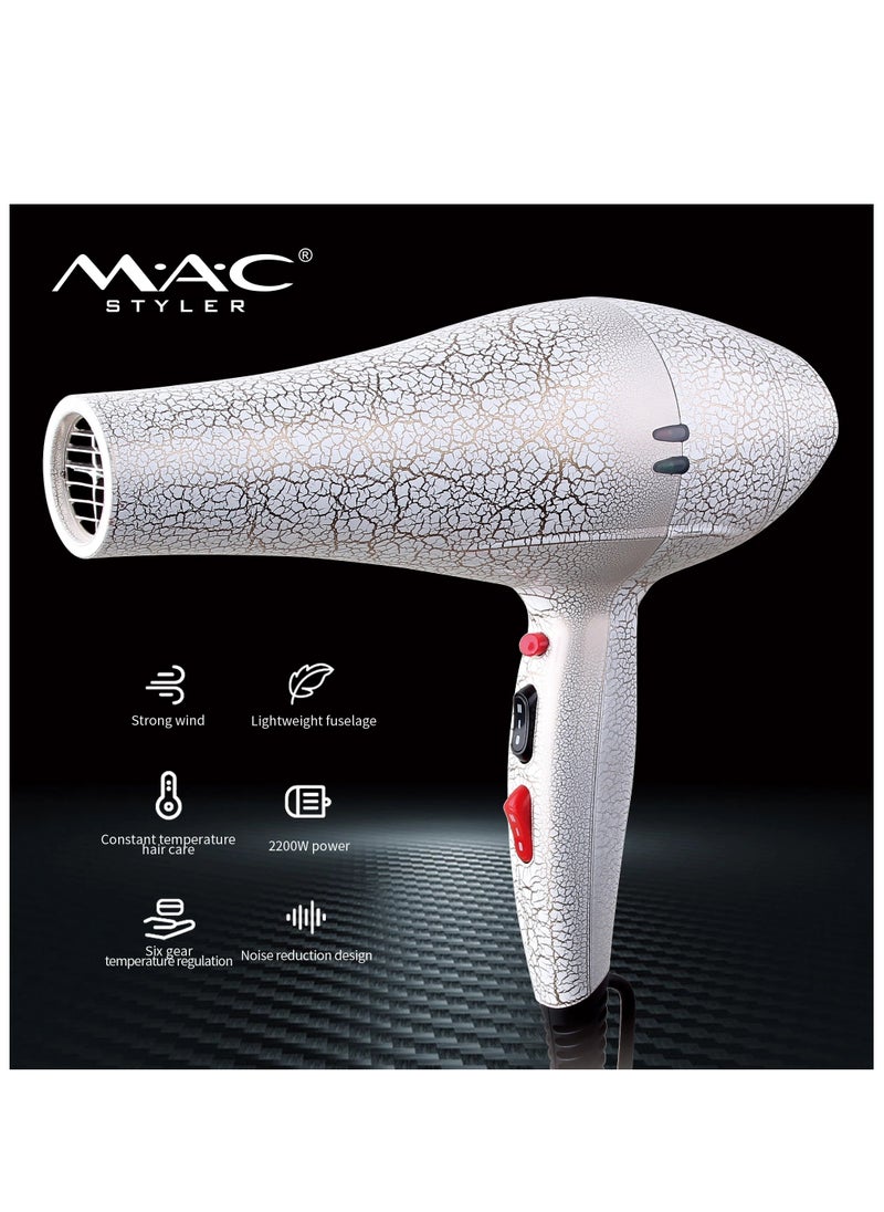 Mac Styler 2200W Turbo Ionic Hair Dryer – Salon-Quality Fast Drying & Smooth Styling  - Image 1