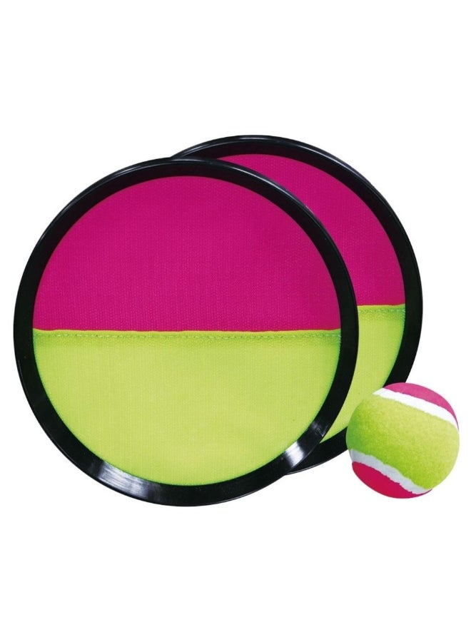 Hostfull Throw N Stick Racket Edition – 20cm Paddle Toss and Catch Game Set | Self-Stick Disc Paddle Set for Kids & Adults, Indoor/Outdoor Yard Game, Hand-Eye Coordination Trainer with Portable Storage - Image 1