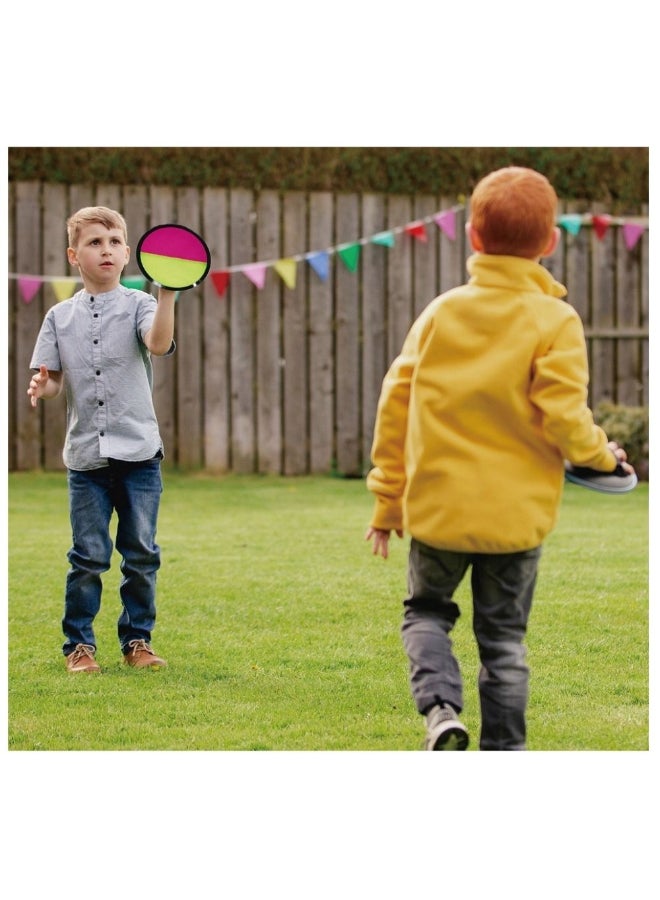 Hostfull Throw N Stick Racket Edition – 20cm Paddle Toss and Catch Game Set | Self-Stick Disc Paddle Set for Kids & Adults, Indoor/Outdoor Yard Game, Hand-Eye Coordination Trainer with Portable Storage - Image 3