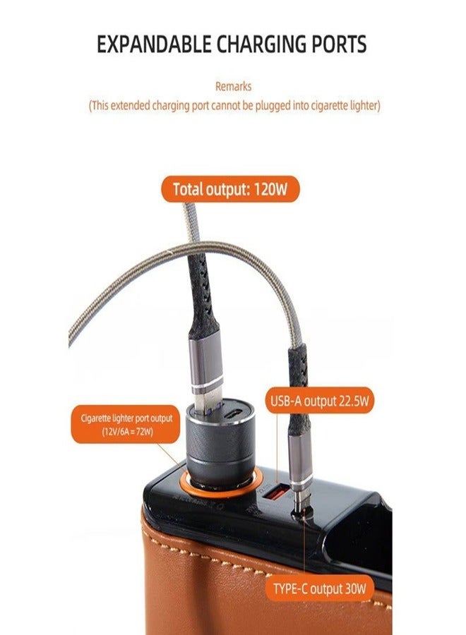 زد هيوز صندوق تخزين مقعد السيارة الفاخر الخفيف مصنوع من الجلد الفاخر، سعة كبيرة، سهل التركيب، مع صندوق شحن بتصميم متعدد الوظائف - Image 5