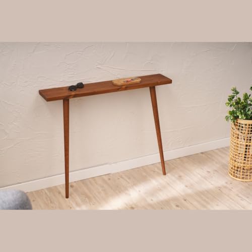 Craftsline 60Cm Long Wooden Console Table for Living Room & Entryway | Multipurpose Sofa Table with Storage Shelf | Modern Home Furniture for Hallway & Bedroom (60x20x77 Cm) - Image 4