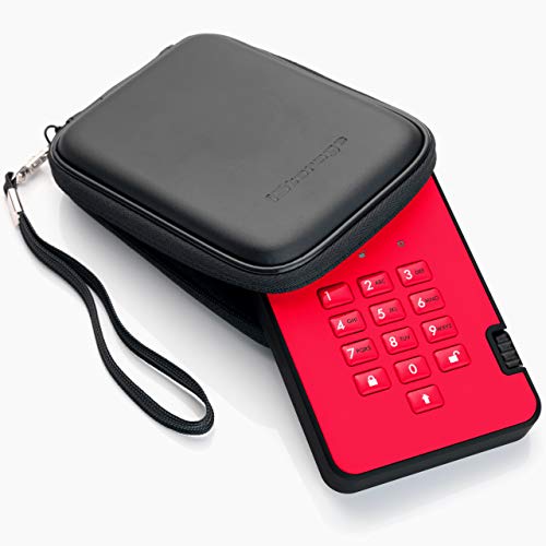iStorage diskAshur2 SSD 512GB Red| Secure portable solid state drive | Password protected | Dust & water resistant | Hardware Encryption - Image 3