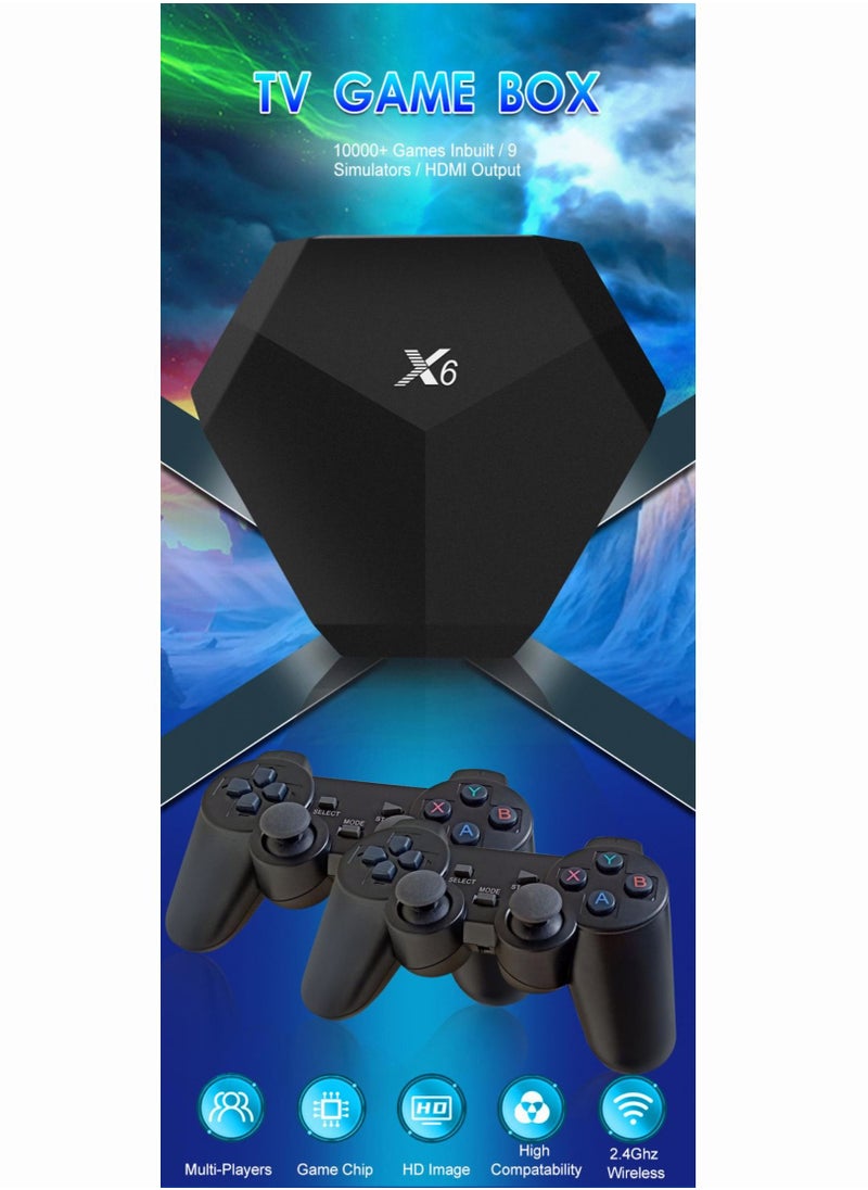 Mi VAZA - 4K HD SEM F10 X6 Retro Video Game Gamepad Built In 64GB 15000 Classic Games Wireless Controller Mini Game Box - Image 1