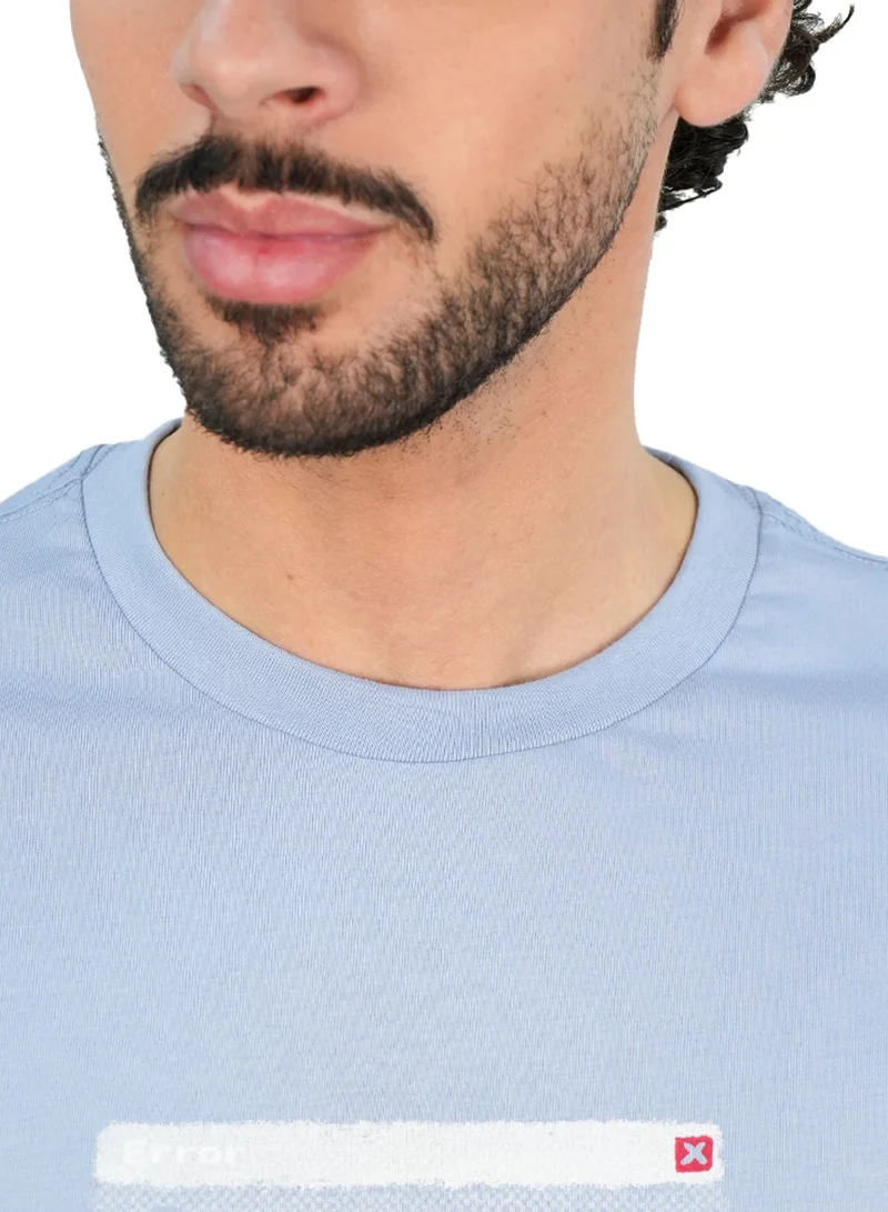 GIORDANO  Men’s Slim Cotton Crew Neck Message Print Tee for Men | Best Price UAE