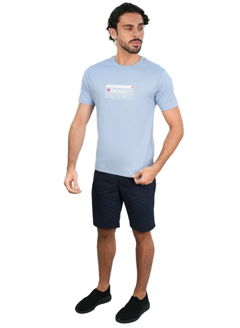 GIORDANO  Men’s Slim Cotton Crew Neck Message Print Tee for Men | Best Price UAE