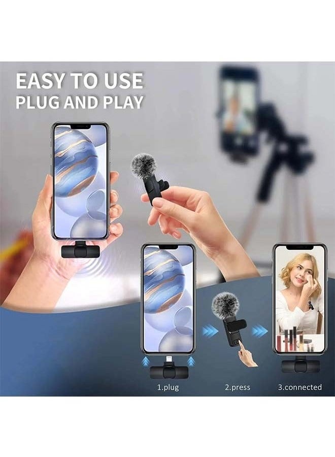 NEW Wireless Lavalier Microphone Audio Video Recording Mini Mic For iPhone Android Laptop Live Gaming Mobile Phone Microphone  - Image 3