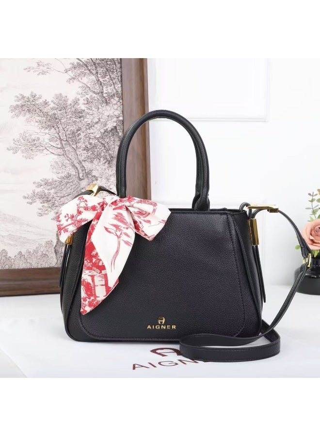 اغنر حقيبة نسائية فاخرة مع وشاح – حقيبة كتف ويد من الجلد الفاخر - Image 4