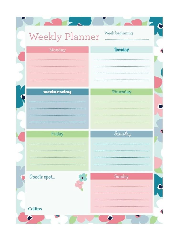 Collins A4 Weekly Deskpad - Image 1