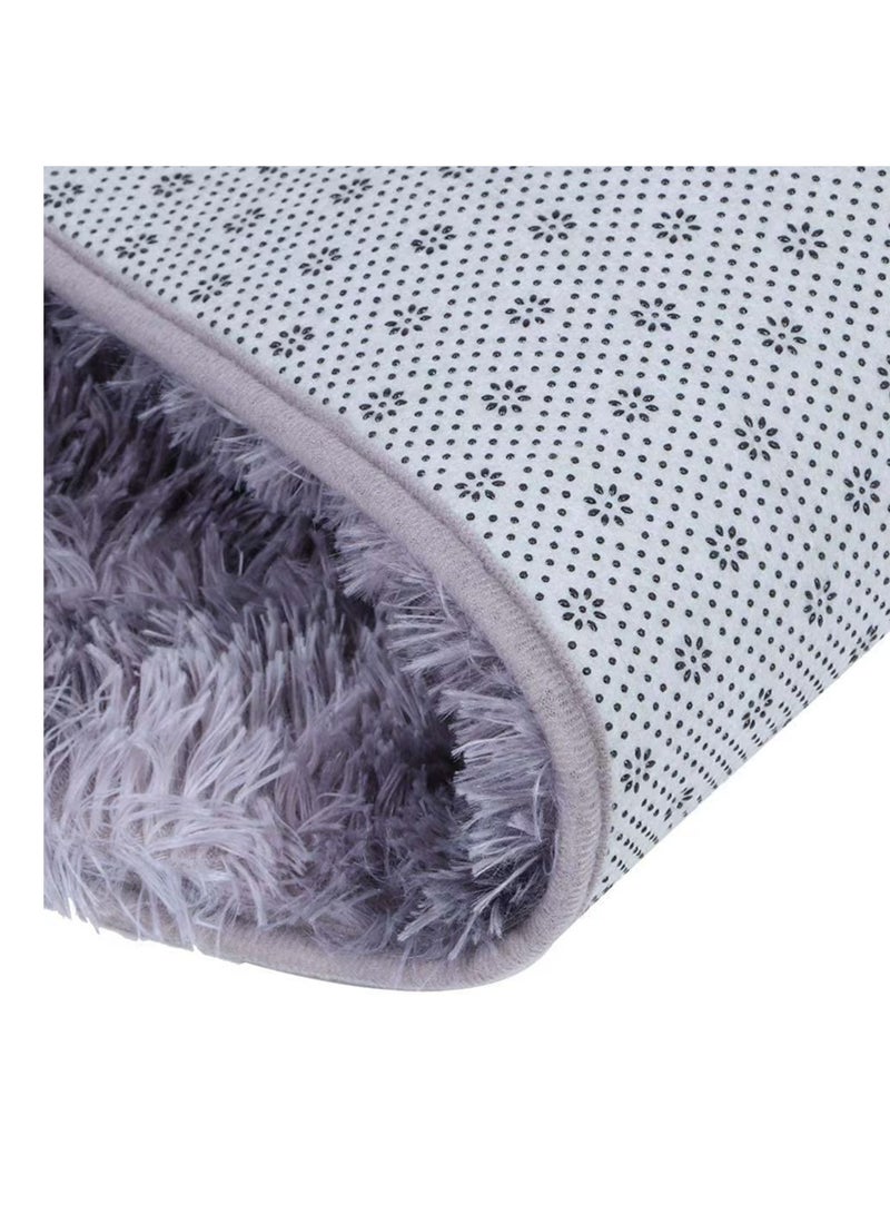 BAIG 3pcs Set Non-Slip Bath Mat Set, Beach Shell Pattern Microfiber Rugs, Bath Mat Set and Toilet Mat, Absorbent Floor Rugs, 3 Piece - Image 2
