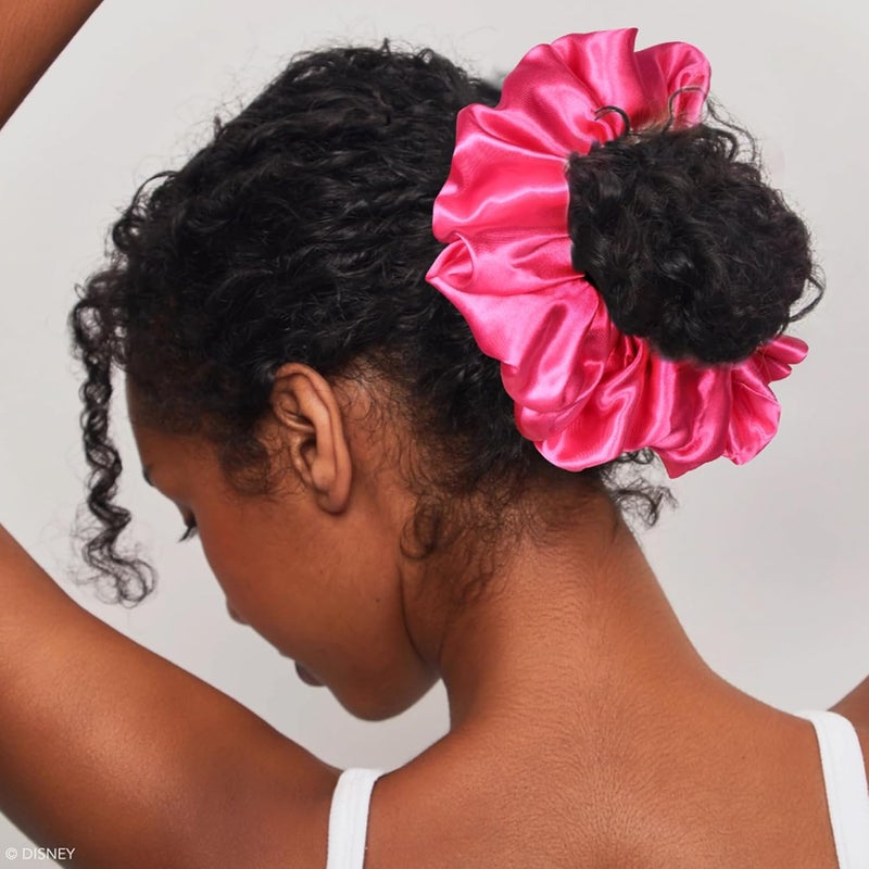 CEELGON Hot Pink Big Satin Scrunchie6.5 Inches Jumbo Scrunchies Silky Hair Ties Oversized Ponytail Holderfor Thick Curly Hair Extra Large Hair Accessories for Women (Hot Pink) - Image 4