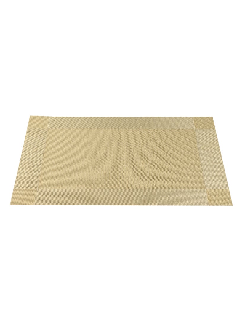Home Non-Slip Woven Vinyl Insulation Place Mat 30 x 45 cm Heat Resistant Tabletop Placemat Washable Table Mats for Home Restaurants and Party Decoration  - Image 1