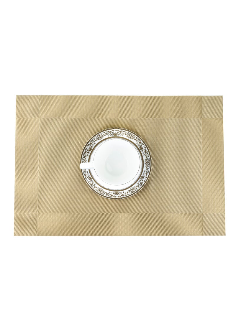 Home Non-Slip Woven Vinyl Insulation Place Mat 30 x 45 cm Heat Resistant Tabletop Placemat Washable Table Mats for Home Restaurants and Party Decoration  - Image 4