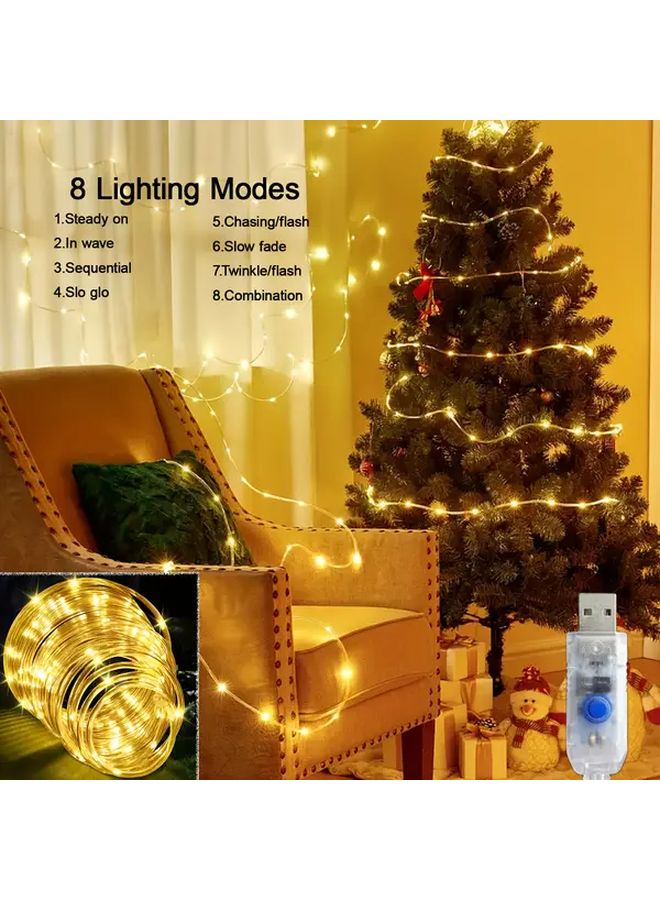Warm 50 LED USB Tube Light String 196.85 Inch Staircase Decorative Lights - Image 1
