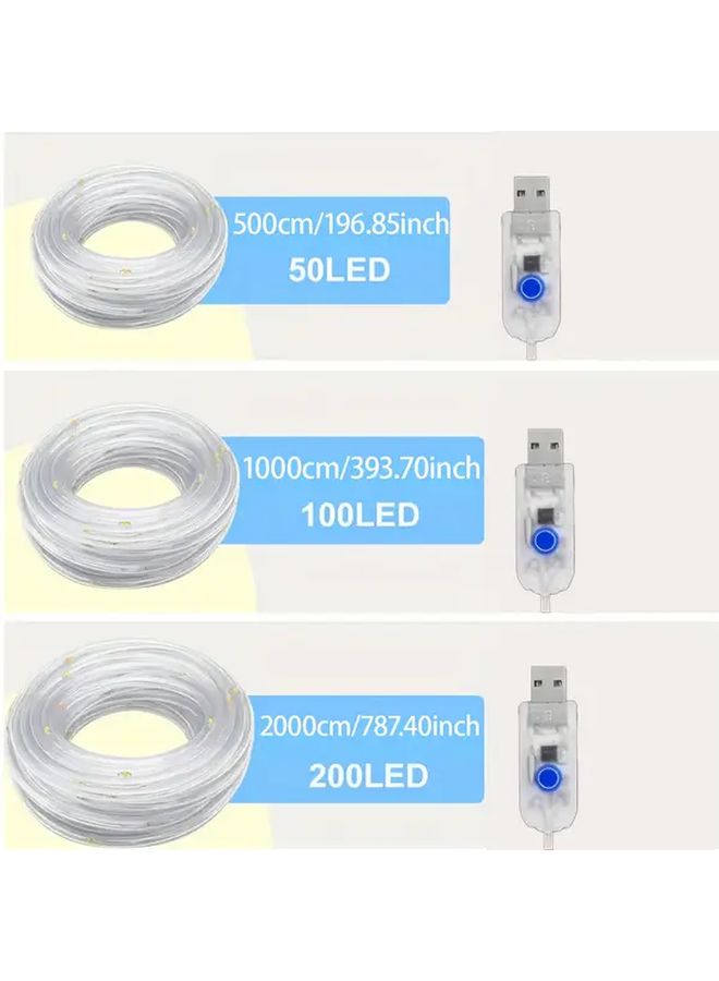Warm 50 LED USB Tube Light String 196.85 Inch Staircase Decorative Lights - Image 3