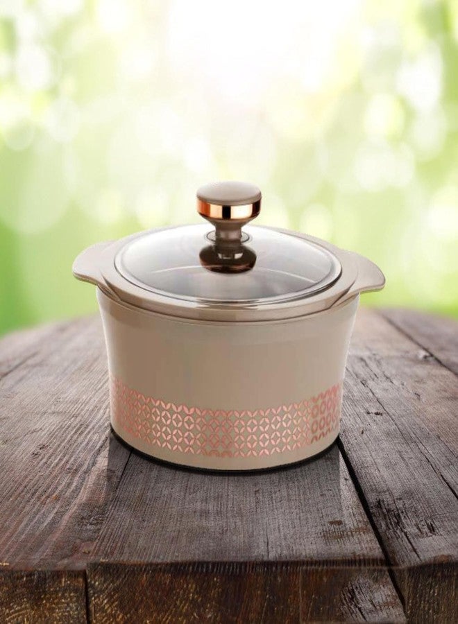 KAPI ENTERPRISE WITH K Steel Casserole | PU Insulated | BPA Free | Odour Proof |Ideal for Chapatti | Roti | Curd Maker | Thermoware | Hot Pot | Serving and Storing [1 PCS] - Image 1