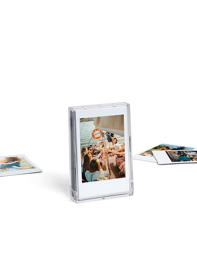 YELIN Instax Photo Storage Box, Photo Frame,Picture Holder Storage,Instant Camera Film 3 inch Photo Organizer Pouch Clear  - Image 4