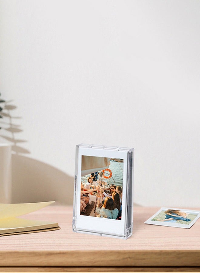 YELIN Instax Photo Storage Box, Photo Frame,Picture Holder Storage,Instant Camera Film 3 inch Photo Organizer Pouch Clear  - Image 3