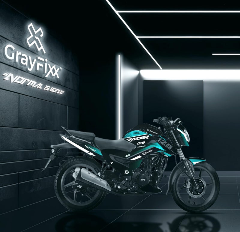 Grayfixx Nitro Edition Full Body Sticker for Raider 125 | Raider Decals Made in Premium Gloss Vinyl with FPF (Fade Protection Film) Water Proof Precut Sticker Pack of 1 with 2 Years Warranty - Image 2