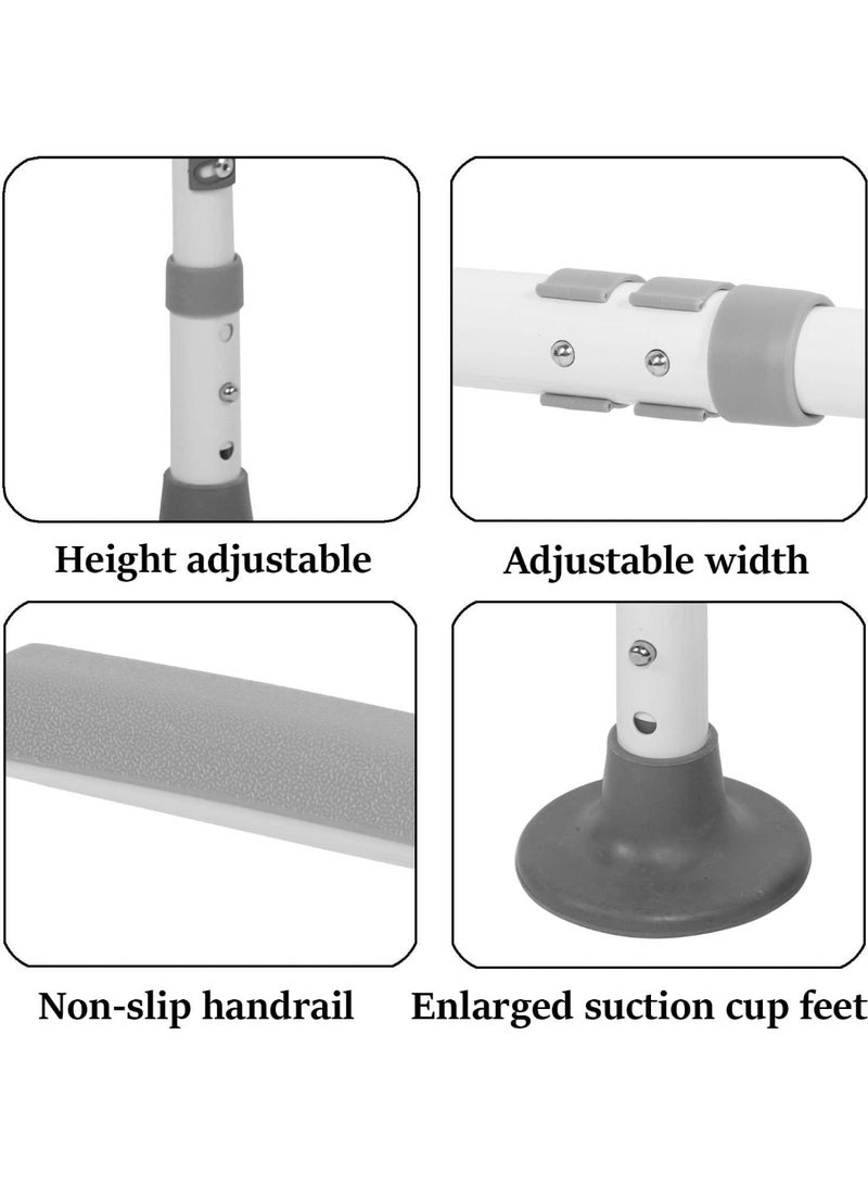 Stander Toilet Support Frame Height Width Adjustable Toilet Handrail No Drilling Required Safety Frames for Toilets, Toilet Stand Up Aid for Seniors, Disabled People and Pregnant Women - Image 4