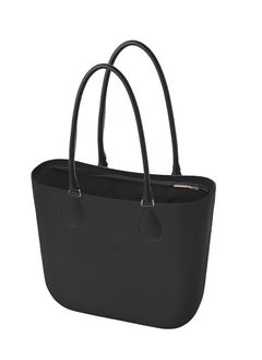 O bag O bag classic with Long Tubular Eco Leather Handles in Black  - Image 4