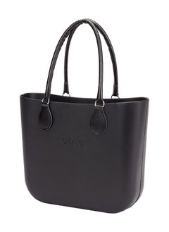 O bag O bag classic with Long Tubular Eco Leather Handles in Black  - Image 3