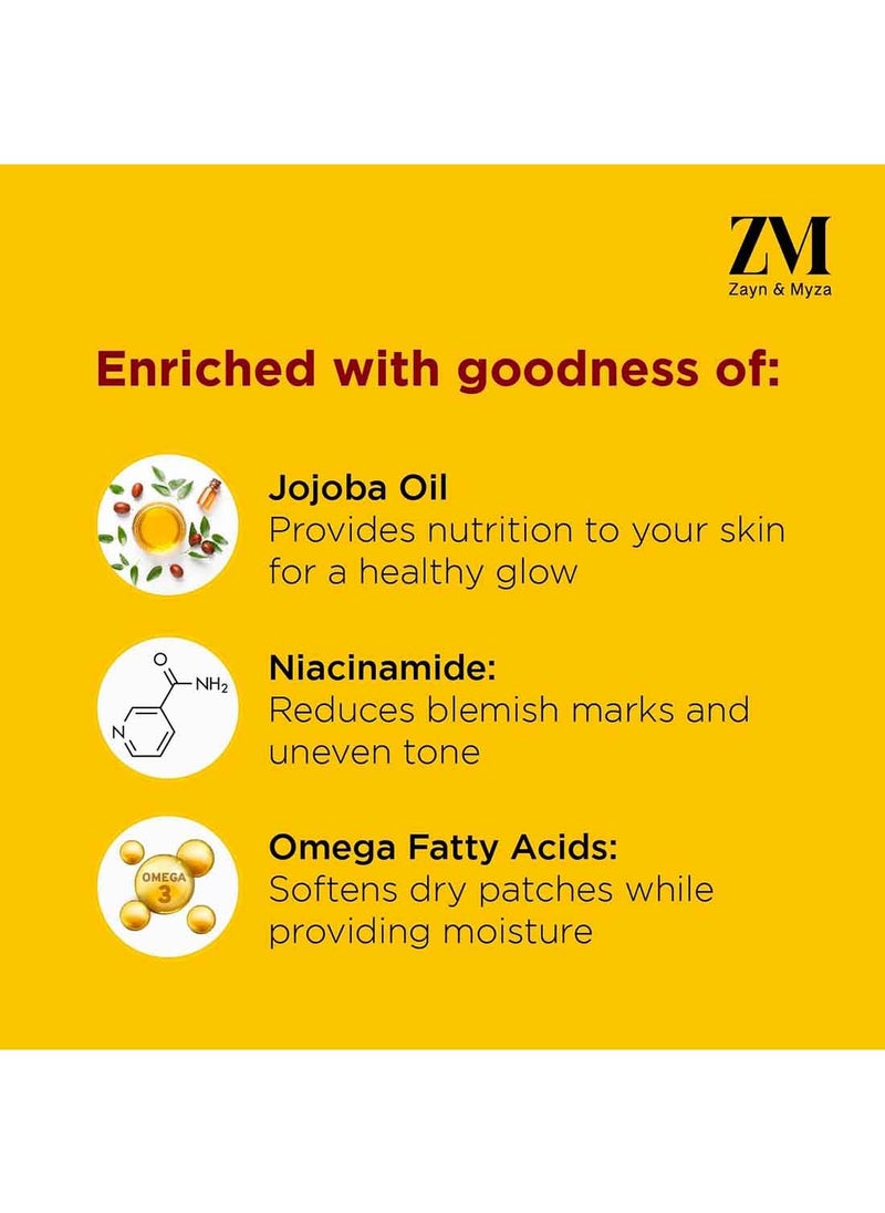 Zayn & Myza - Zayn and Myza Jojoba Oil Face Serum, Noursihes Skin And Reduces Belmish Marks And Uneven Skin Tone 30ml - Image 1