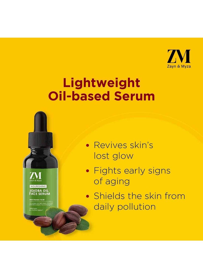 Zayn & Myza - Zayn and Myza Jojoba Oil Face Serum, Noursihes Skin And Reduces Belmish Marks And Uneven Skin Tone 30ml - Image 1