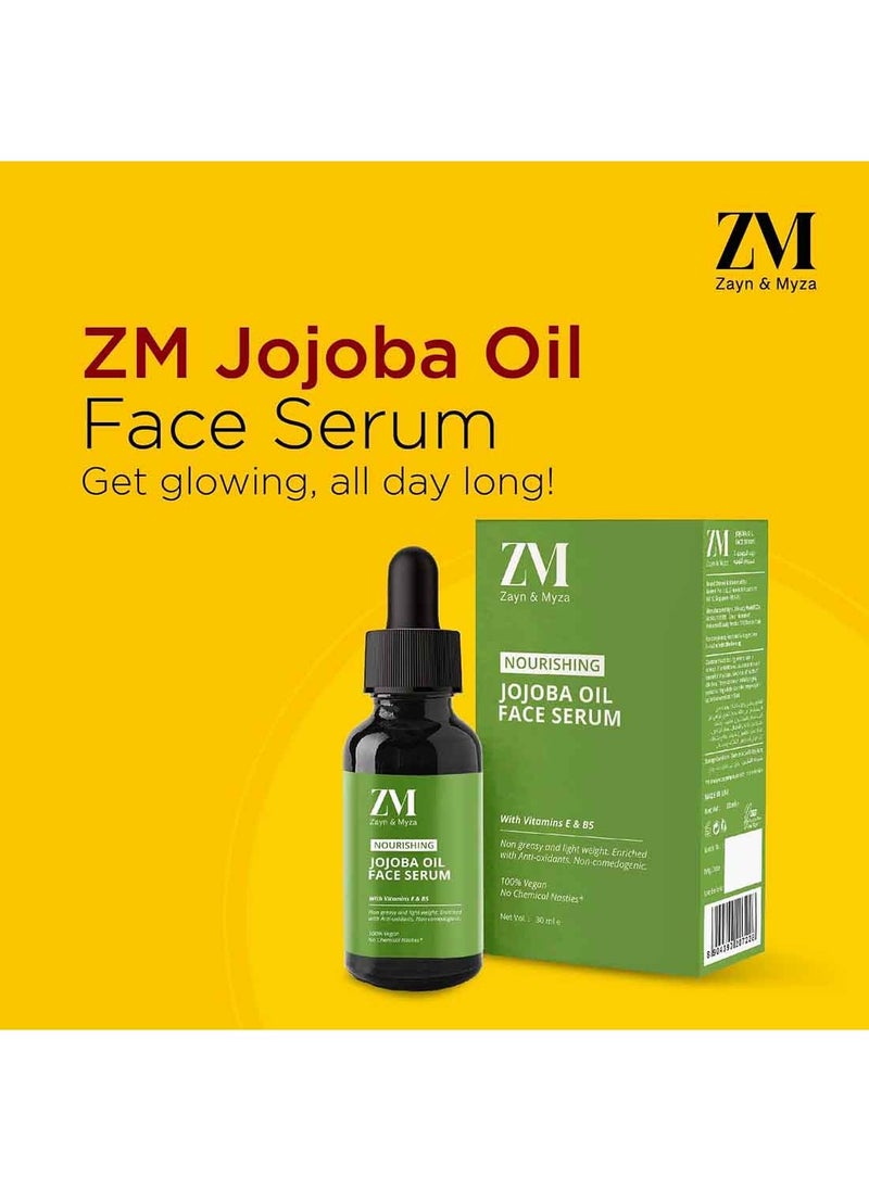 Zayn & Myza - Zayn and Myza Jojoba Oil Face Serum, Noursihes Skin And Reduces Belmish Marks And Uneven Skin Tone 30ml - Image 1