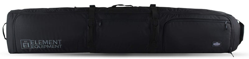 Element Equipment Wheeled Padded Snowboard Bag Ultimate Double - Premium High End Double Roller Travel Bag 157 Black Ripstop - Image 2