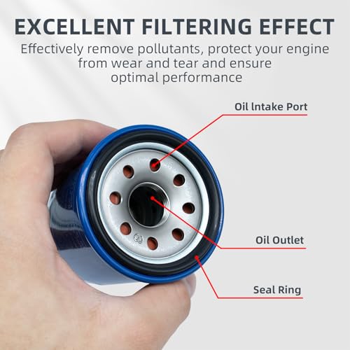 HTYPX 15400-PLM-A02 Engine Oil Filters Compatible with Honda Accord CR-V Civic Acura GX610 GX630 GX660 GX670 GX690 GXV340 GXV390 GXV610 GXV630 GXV660 GXV670 GXV690, Replaces 15400-RTA-003, 15400-PR3-003 - Image 3
