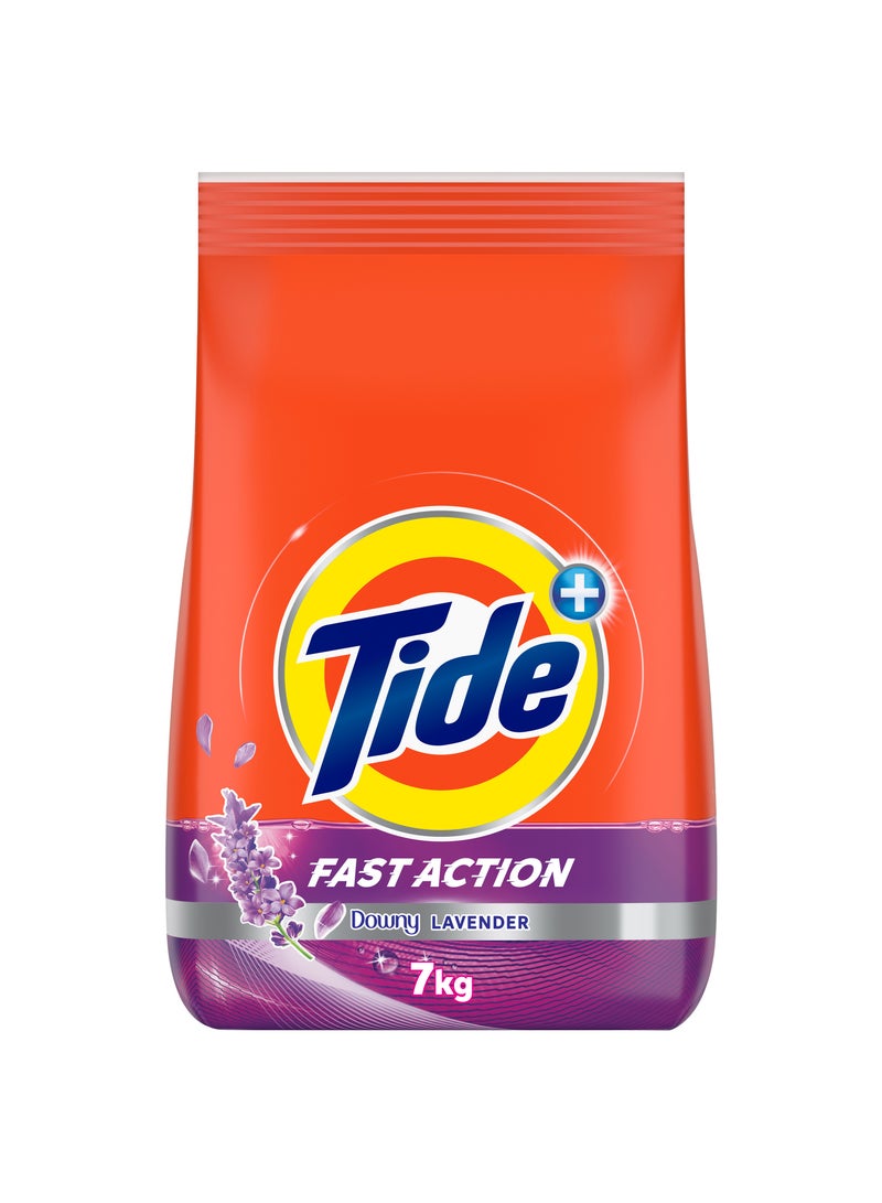 Tide Fast Action Laundry Detergent Powder With Lavender 7kg - Image 1