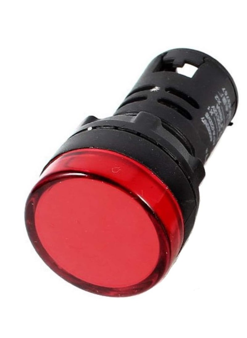 HASANAT ESSENTIALS مصباح مؤشر لوحة القيادة LED | مصباح تحذير لوحة مؤشر الجهد LED (عبوة من قطعة واحدة، أحمر)  - Image 1