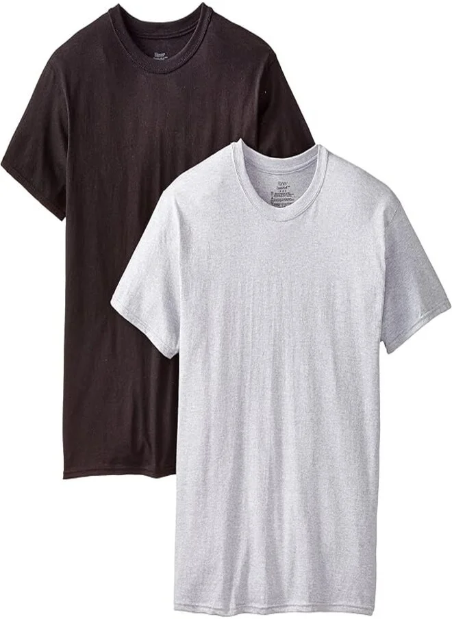 Hanes HANES Crewneck T-Shirt Mens Hanes 2165P2-2Pcs Multicolor