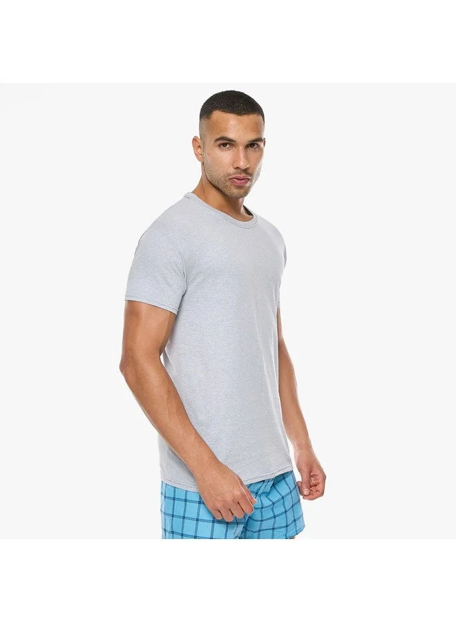 Hanes  HANES Crewneck T-Shirt Mens Hanes 2165P2-2Pcs Multicolor for Men | Best Price UAE