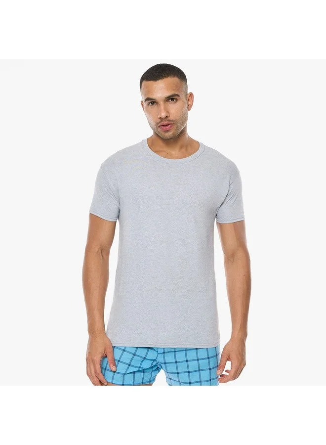 Hanes  HANES Crewneck T-Shirt Mens Hanes 2165P2-2Pcs Multicolor for Men | Best Price UAE