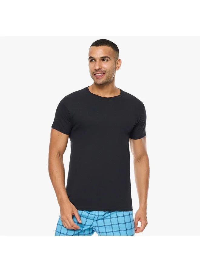 Hanes  HANES Crewneck T-Shirt Mens Hanes 2165P2-2Pcs Multicolor for Men | Best Price UAE