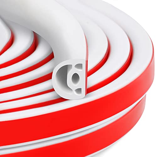 Benory [New Upgrade] 19.7Ft Silicone Door Weather Stripping Door Seal Strip for Doors & Windows, Multi-Layer Soundproof Chamber Design, Self-Adhesive, Seal Large Gaps, Easy to Cut & Install - Image 1
