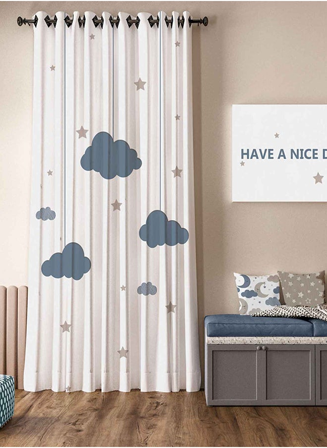 SHATTA - Ready-Made Printed Curtain ( Two Pieces Grommet) 275x270x275 - Image 1