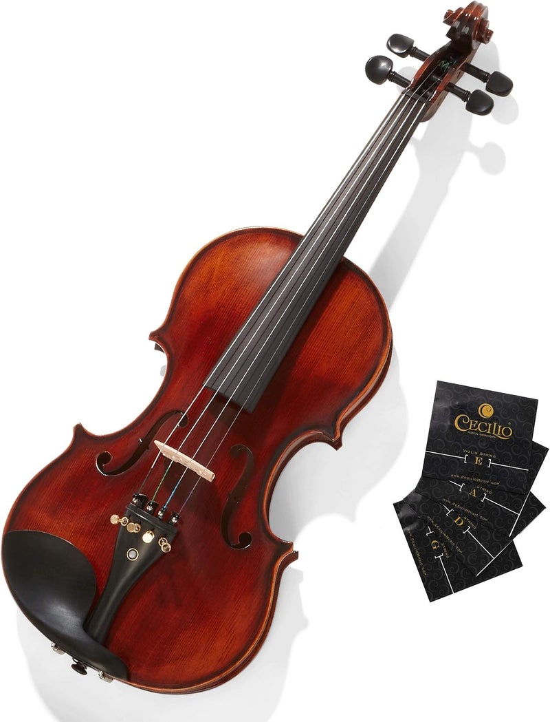 Cecilio 4 Packs of Stainless Steel Violin Strings 4/4 Full Set with E, A, D, G Strings for Electric and Acoustic Violins - Reliable and Affordable Replacement for your Fiddle - Image 5