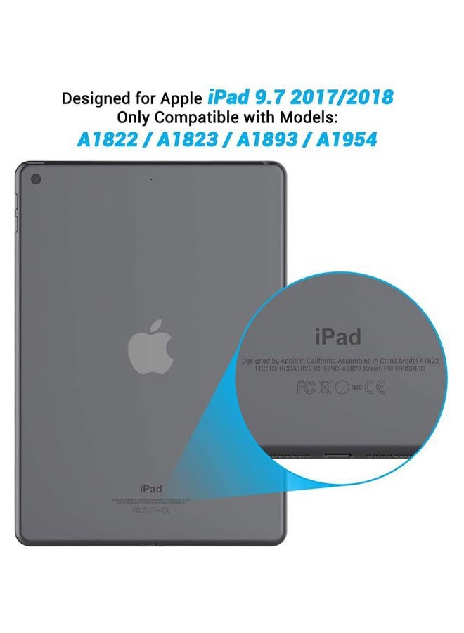 Asgens iPad 9.7" 5th/6th Generation 2017/2018 Case, Transparent Slim Silicon Soft TPU Shock Absorption Tablet Computer Case for Apple New iPad 5/6 9.7 inch Models A1822/A1823/A1893/A1954(2017/2018) - Image 4