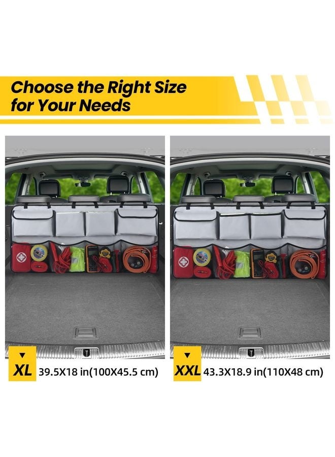 HOMESTAR Car Trunk Organizer, Backseat Hanging Organizer with 8 Large Storage Bag Super Capacity -Trunk Organizer for SUV,Truck,Van -Your Space Saving Expert - Image 2