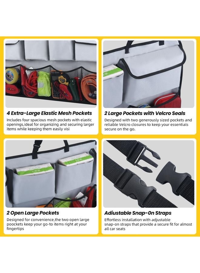 HOMESTAR Car Trunk Organizer, Backseat Hanging Organizer with 8 Large Storage Bag Super Capacity -Trunk Organizer for SUV,Truck,Van -Your Space Saving Expert - Image 4